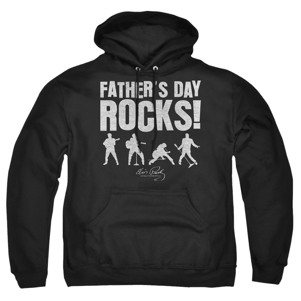 Elvis Presley Fathers Day Rocks - Pullover Hoodie Pullover Hoodie Elvis Presley