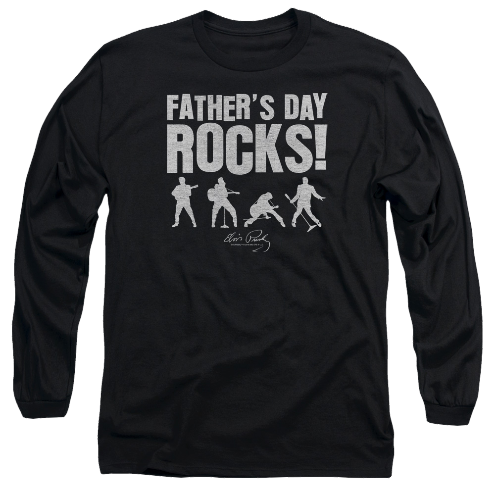 Elvis Presley Fathers Day Rocks - Men's Long Sleeve T-Shirt Men's Long Sleeve T-Shirt Elvis Presley