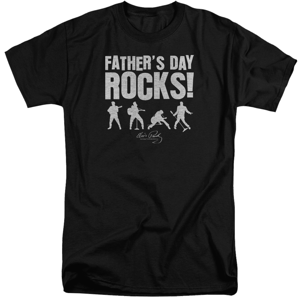 Elvis Presley Fathers Day Rocks - Men's Tall Fit T-Shirt Men's Tall Fit T-Shirt Elvis Presley