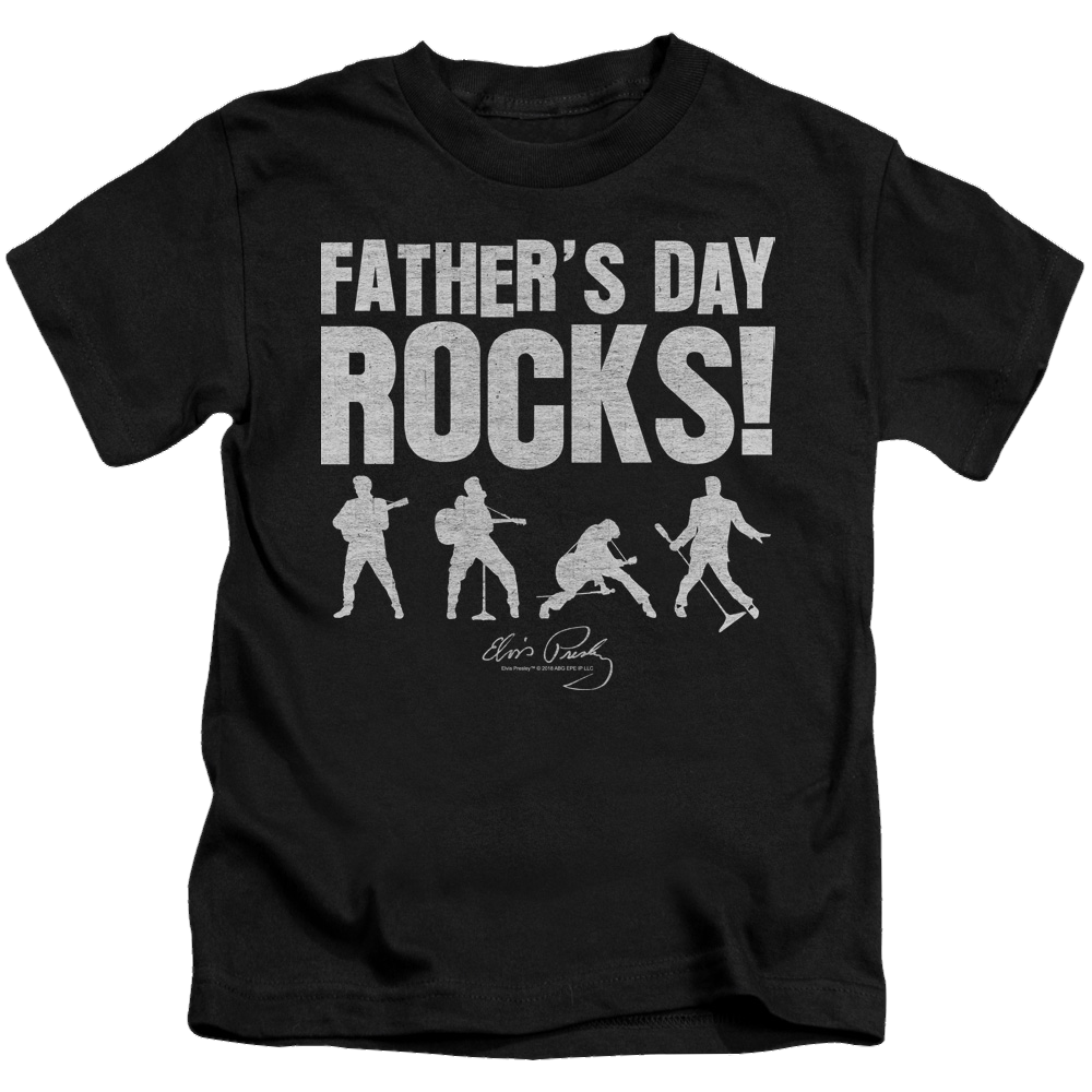Elvis Presley Fathers Day Rocks - Kid's T-Shirt (Ages 4-7) Kid's T-Shirt (Ages 4-7) Elvis Presley