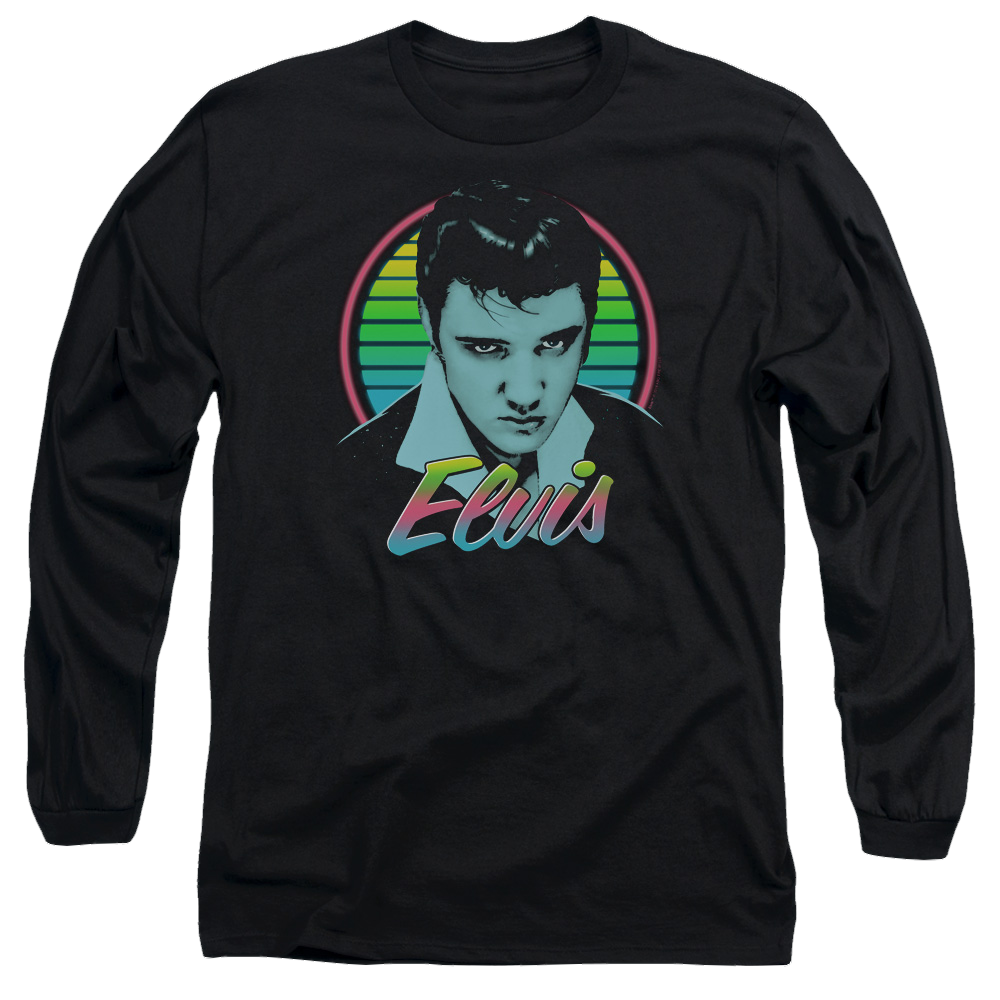 Elvis Presley Neon King - Men's Long Sleeve T-Shirt Men's Long Sleeve T-Shirt Elvis Presley