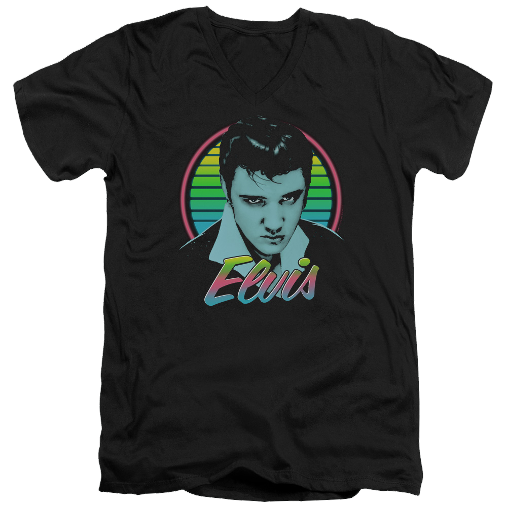 Elvis Presley Neon King - Men's V-Neck T-Shirt Men's V-Neck T-Shirt Elvis Presley