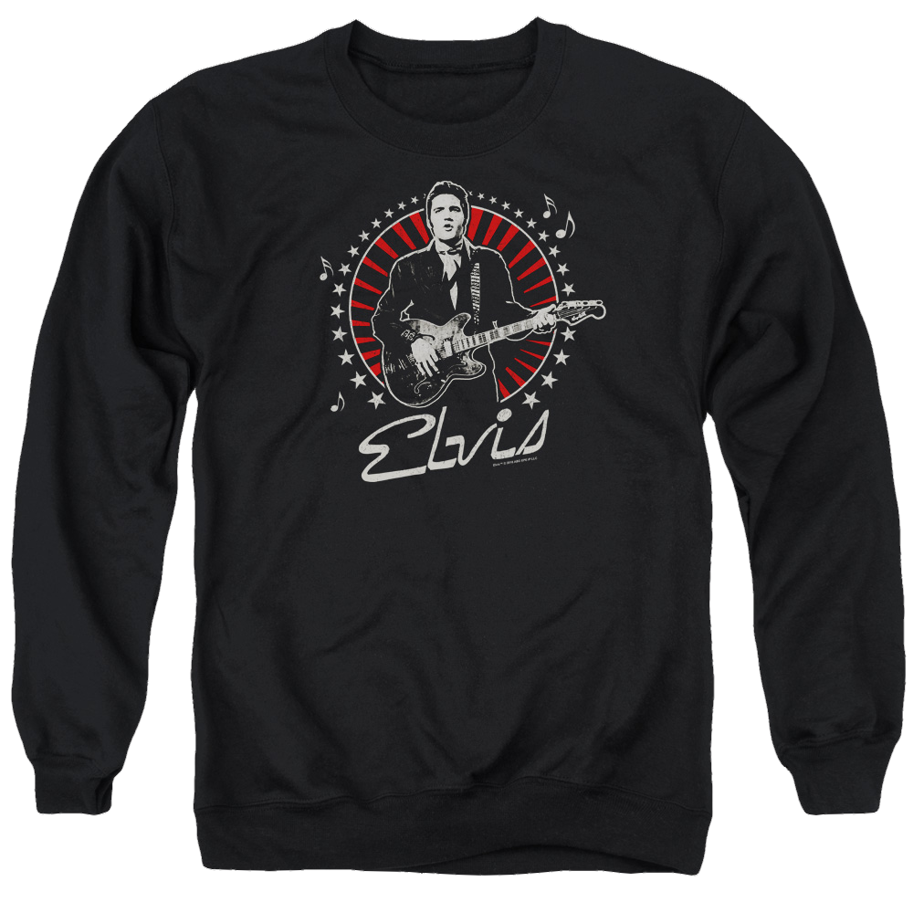 Elvis Presley Stars - Men's Crewneck Sweatshirt Men's Crewneck Sweatshirt Elvis Presley