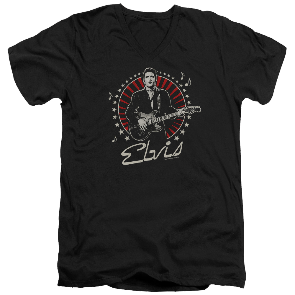 Elvis Presley Stars - Men's V-Neck T-Shirt Men's V-Neck T-Shirt Elvis Presley