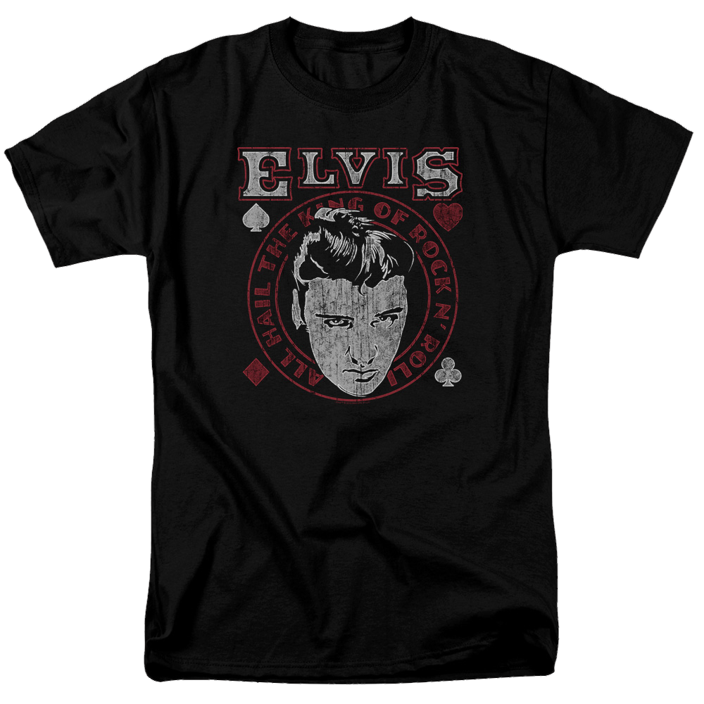 Elvis Presley Hail The King - Men's Regular Fit T-Shirt Men's Regular Fit T-Shirt Elvis Presley