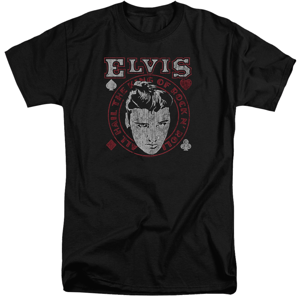 Elvis Presley Hail The King - Men's Tall Fit T-Shirt Men's Tall Fit T-Shirt Elvis Presley