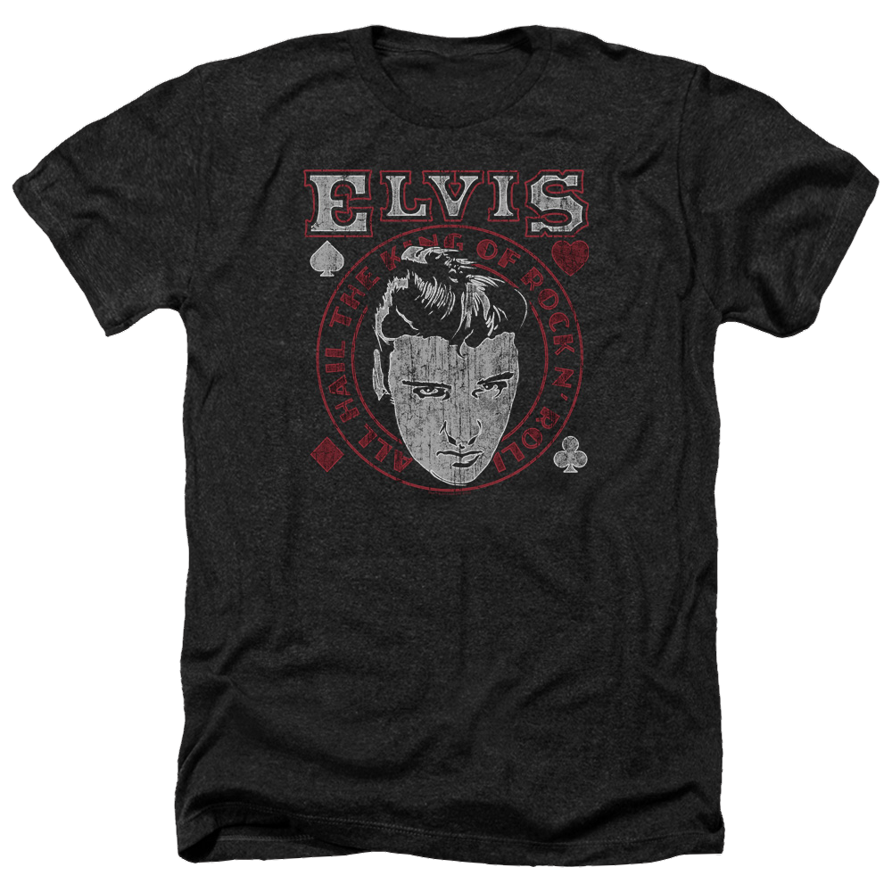 Elvis Presley Hail The King - Men's Heather T-Shirt Men's Heather T-Shirt Elvis Presley
