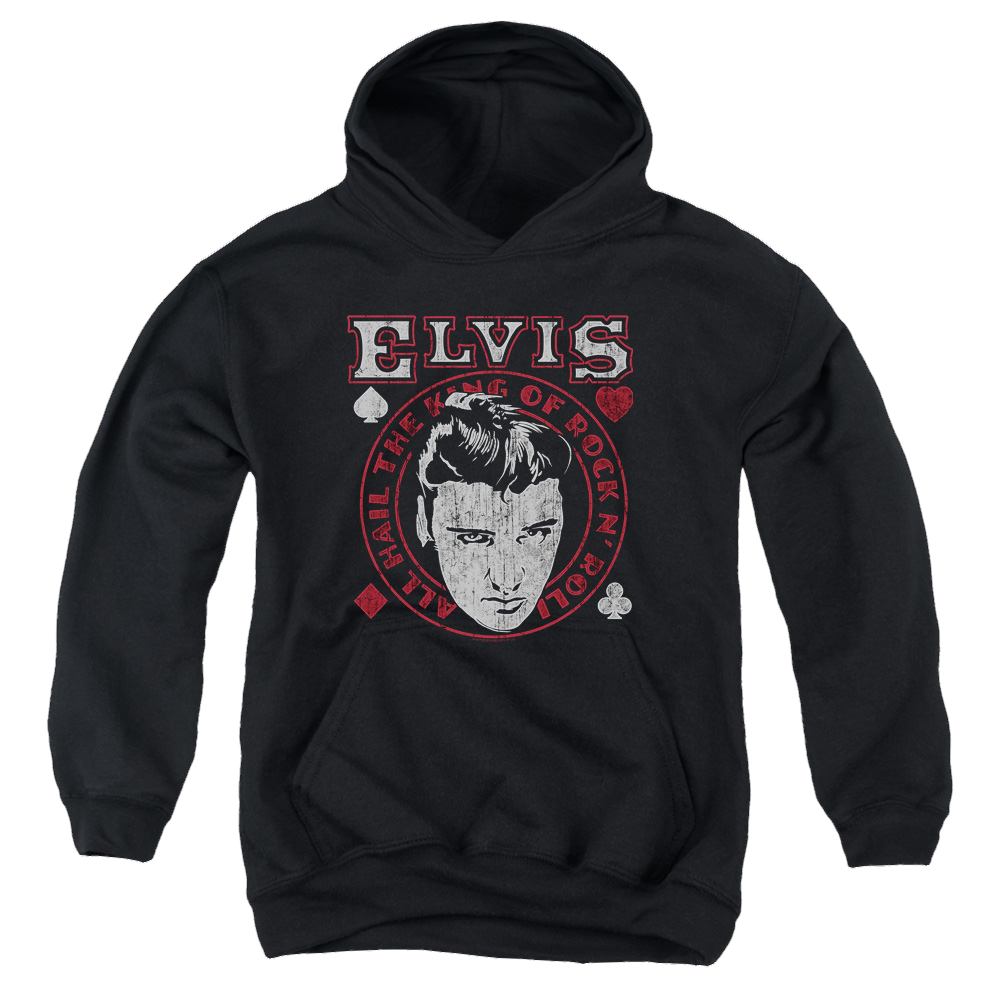 Elvis Presley Hail The King - Youth Hoodie (Ages 8-12) Youth Hoodie (Ages 8-12) Elvis Presley