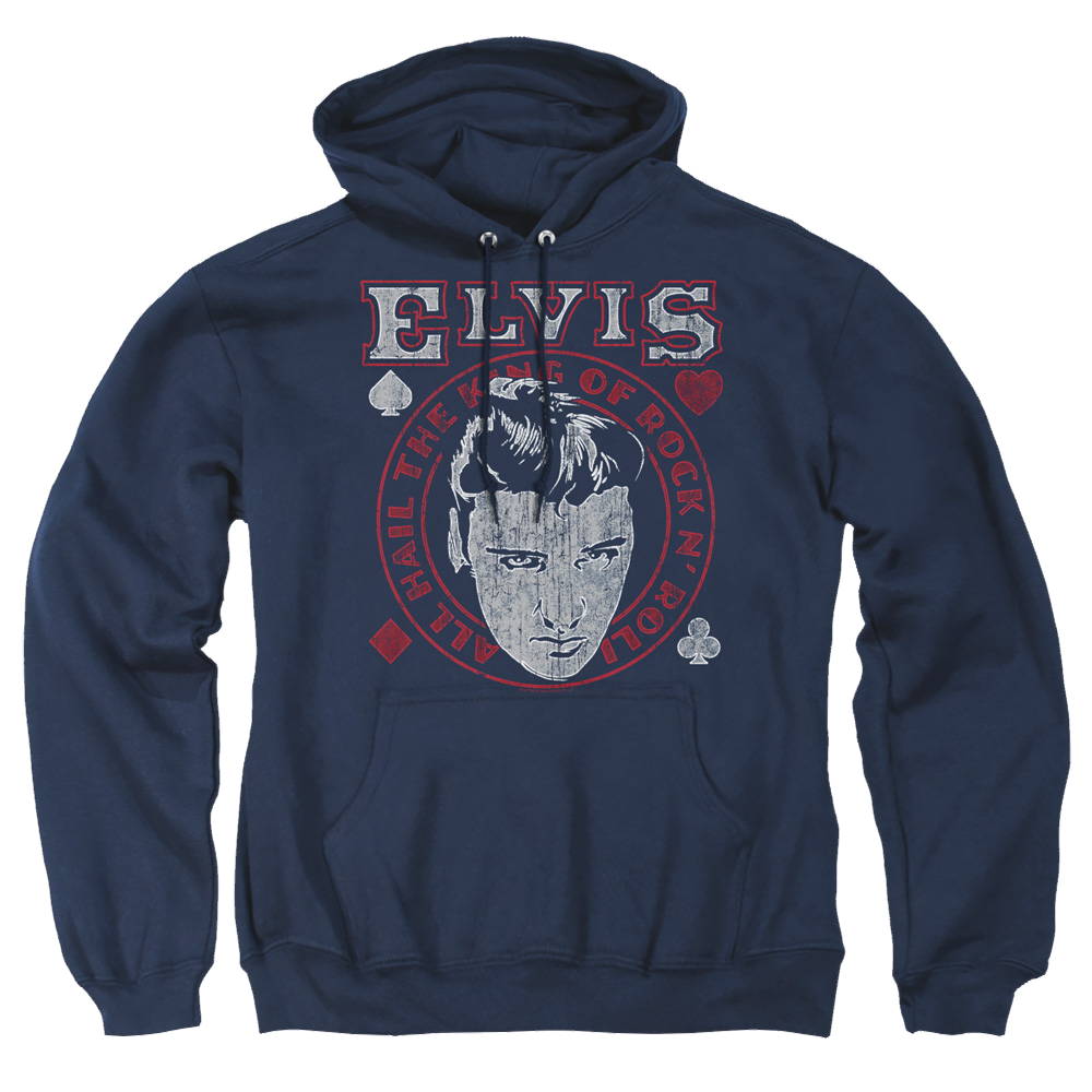 Elvis Presley Hail The King - Pullover Hoodie Pullover Hoodie Elvis Presley