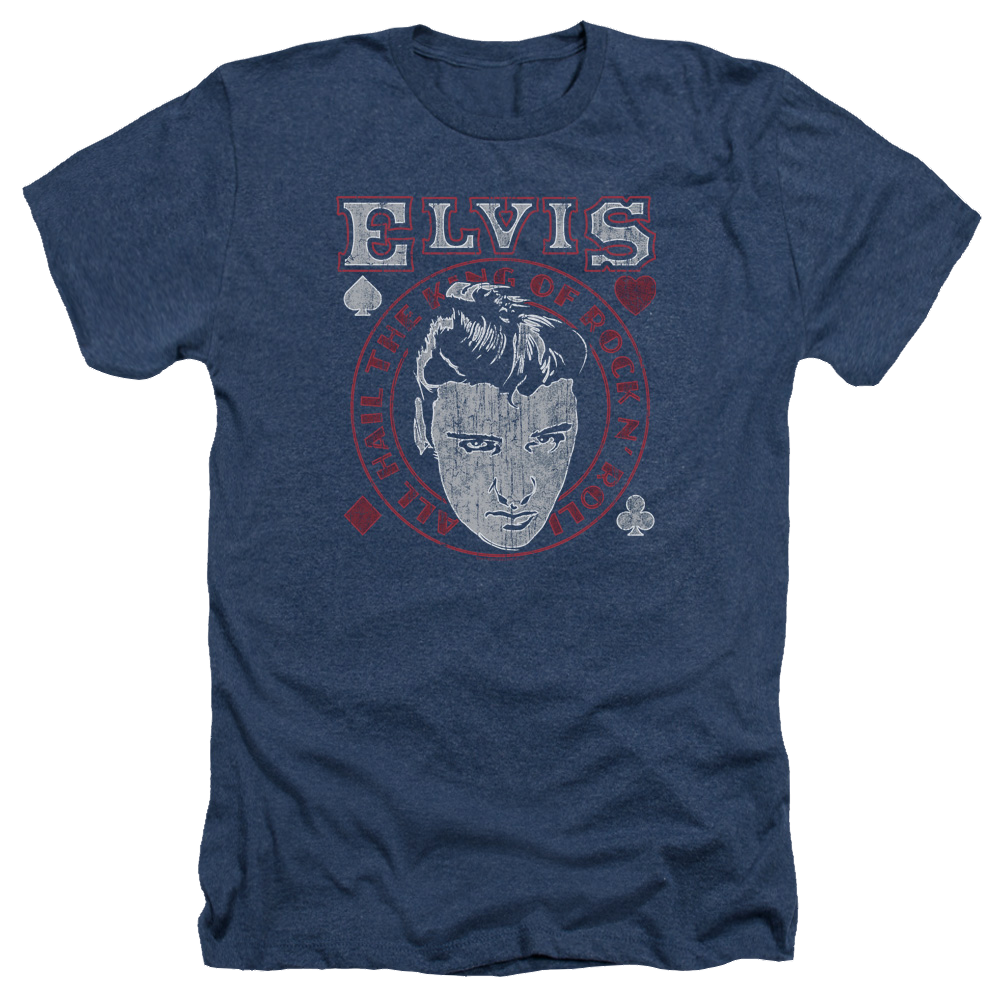 Elvis Presley Hail The King - Men's Heather T-Shirt Men's Heather T-Shirt Elvis Presley