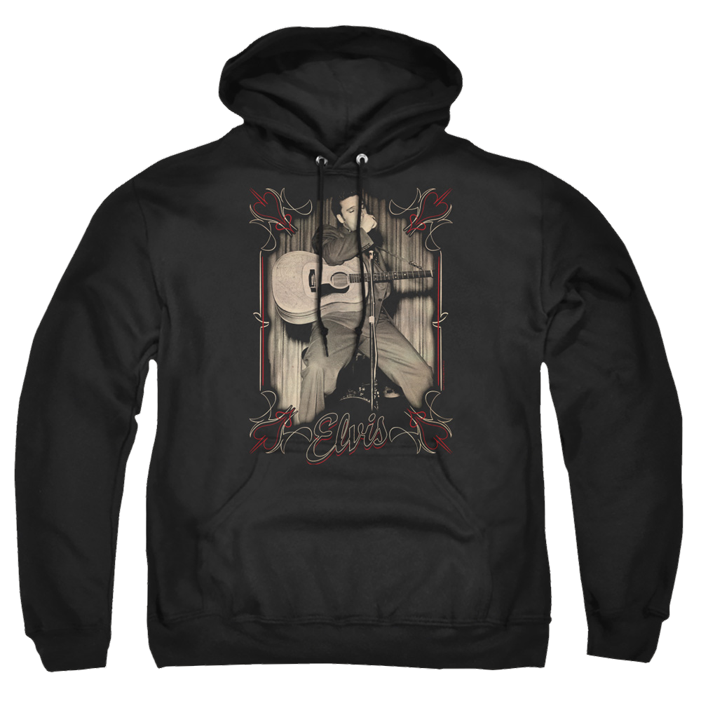 Elvis Presley Elvis Pinstripes - Pullover Hoodie Pullover Hoodie Elvis Presley