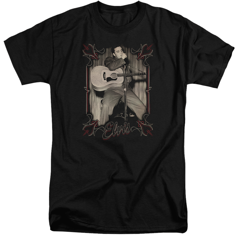 Elvis Presley Elvis Pinstripes - Men's Tall Fit T-Shirt Men's Tall Fit T-Shirt Elvis Presley