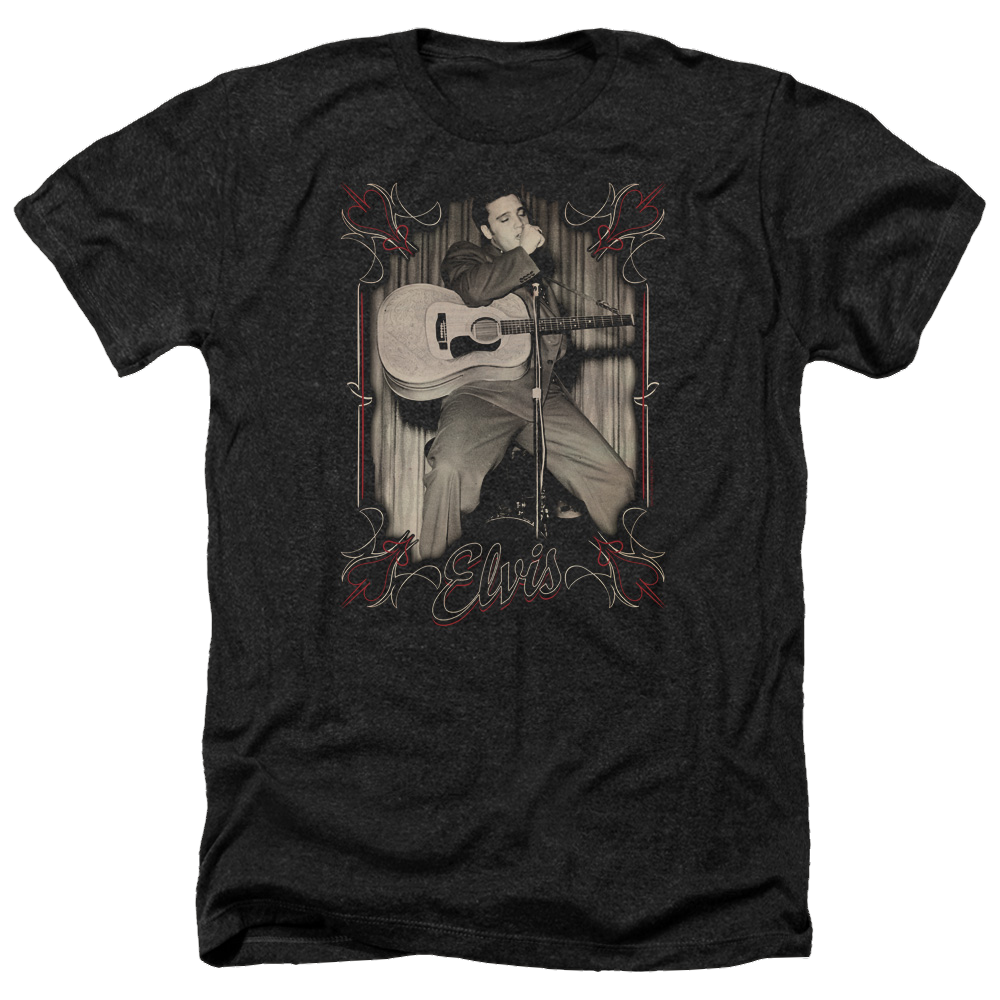 Elvis Presley Elvis Pinstripes - Men's Heather T-Shirt Men's Heather T-Shirt Elvis Presley