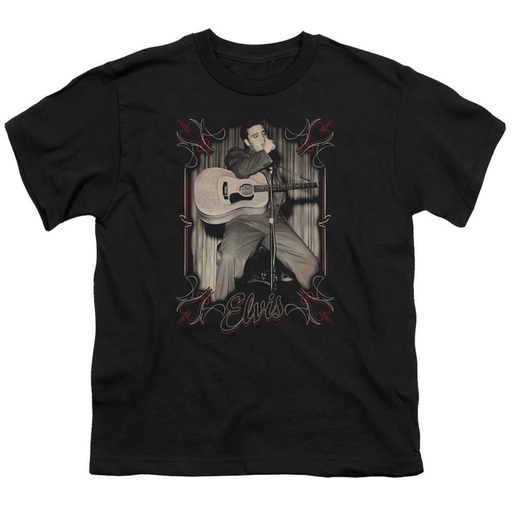 Elvis Presley Elvis Pinstripes - Youth T-Shirt (Ages 8-12) Youth T-Shirt (Ages 8-12) Elvis Presley