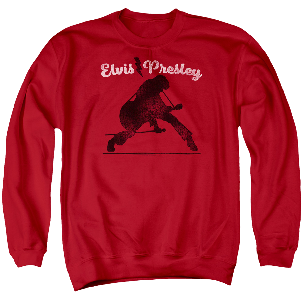 Elvis Presley Overprint - Men's Crewneck Sweatshirt Men's Crewneck Sweatshirt Elvis Presley