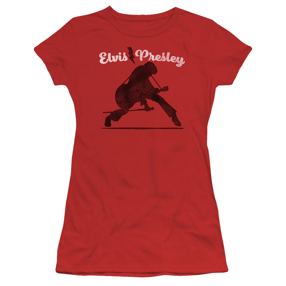 Elvis Presley Overprint - Juniors T-Shirt Juniors T-Shirt Elvis Presley