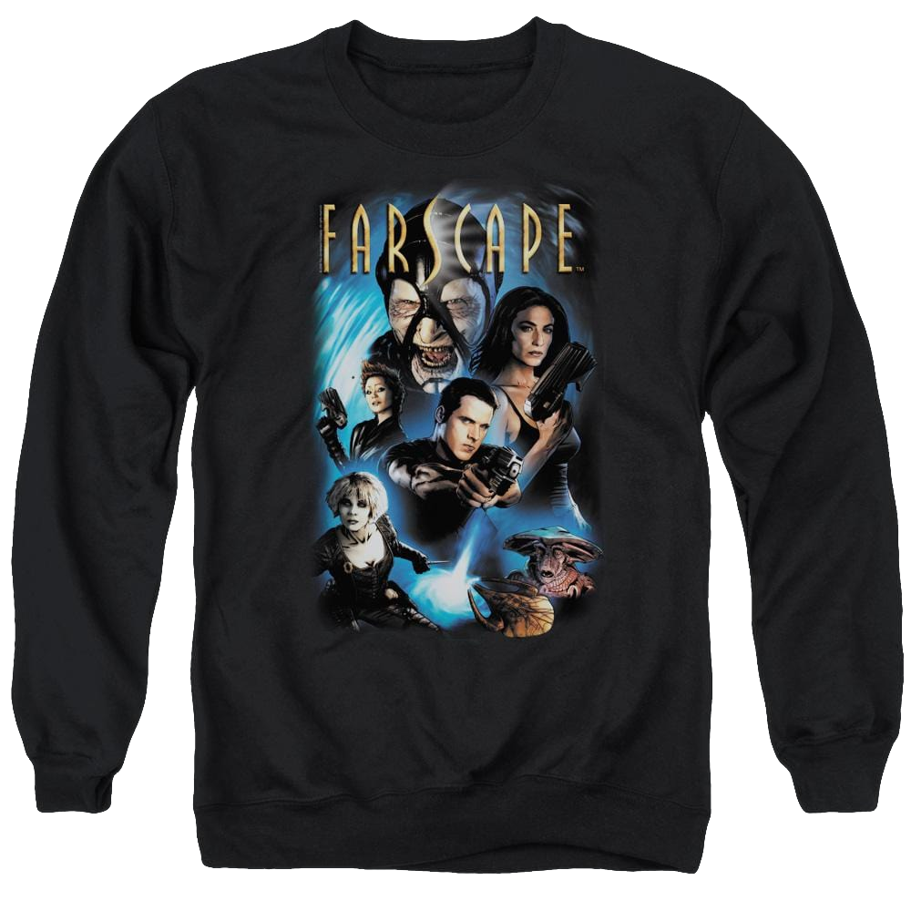 Farscape Comic Cover - Men's Crewneck Sweatshirt Men's Crewneck Sweatshirt Farscape