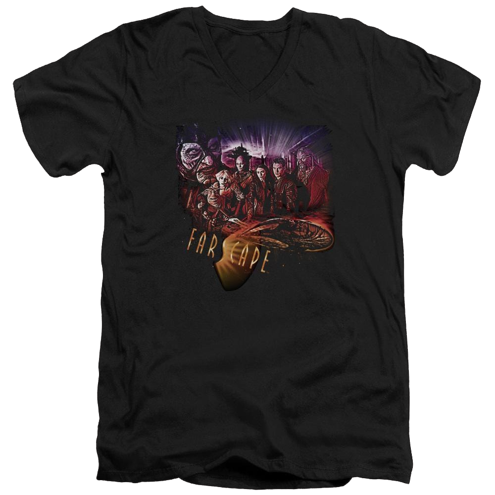 Farscape Graphic Collage - Men's V-Neck T-Shirt Men's V-Neck T-Shirt Farscape