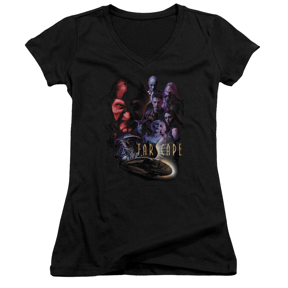 Farscape Criminally Epic - Juniors V-Neck T-Shirt Juniors V-Neck T-Shirt Farscape