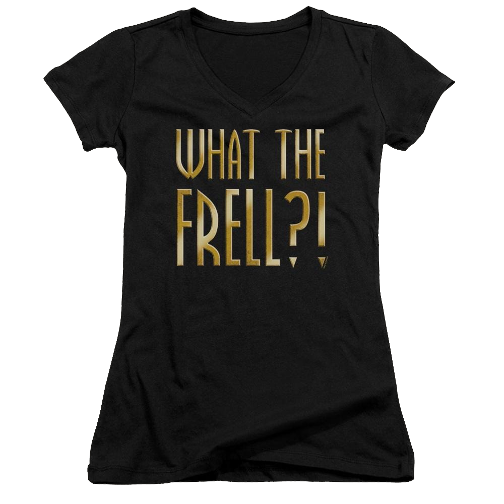 Farscape What The Frell - Juniors V-Neck T-Shirt Juniors V-Neck T-Shirt Farscape