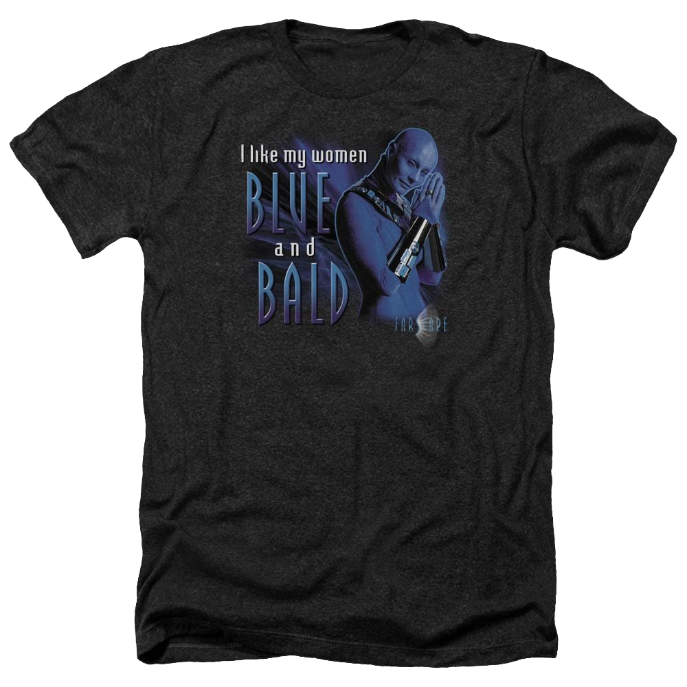 Farscape Blue And Bald - Men's Heather T-Shirt Men's Heather T-Shirt Farscape