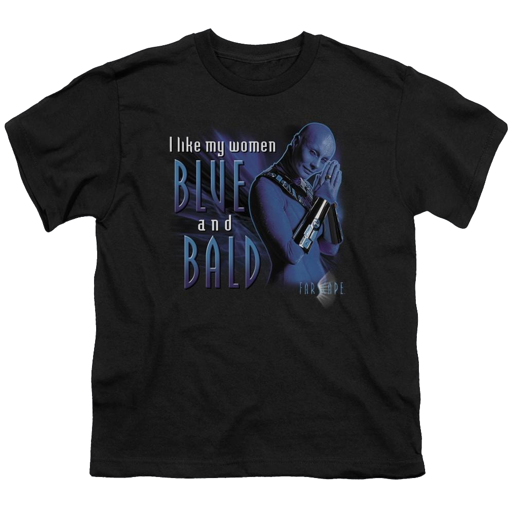Farscape Blue And Bald - Youth T-Shirt (Ages 8-12) Youth T-Shirt (Ages 8-12) Farscape