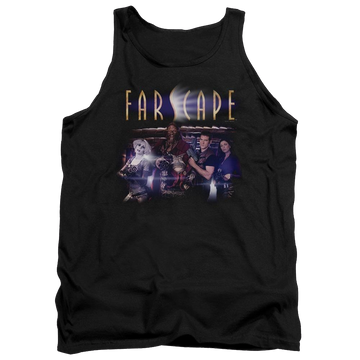 Black men's tank with Farscape Flarescape graphic