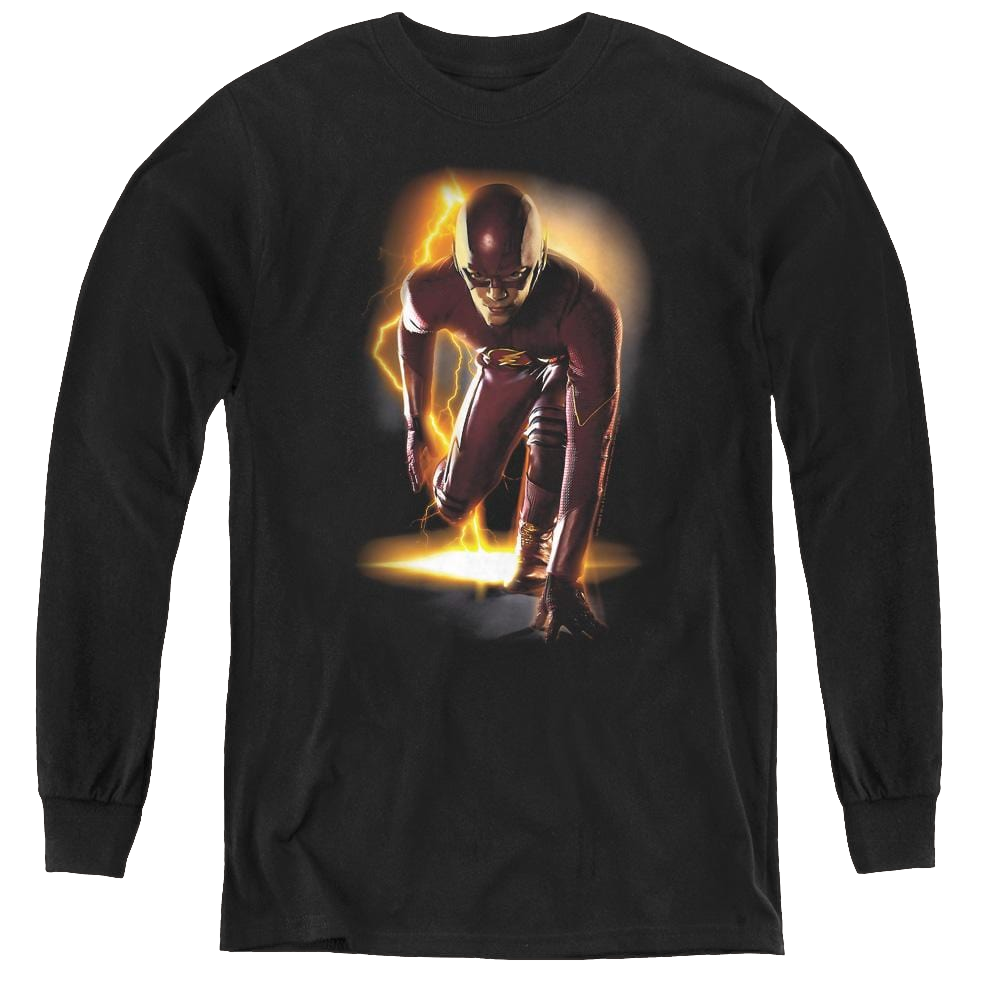 Flash, The (Tv Series) Ready - Youth Long Sleeve T-Shirt Youth Long Sleeve T-Shirt The Flash