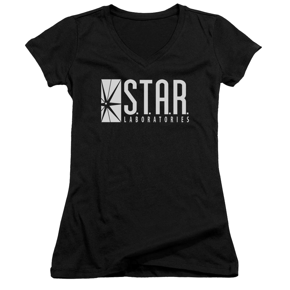The Flash S.t.a.r. Juniors V-Neck T-Shirt Juniors V-Neck T-Shirt The Flash