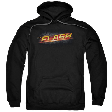 Black pullover hoodie with The Flash Logo graphic