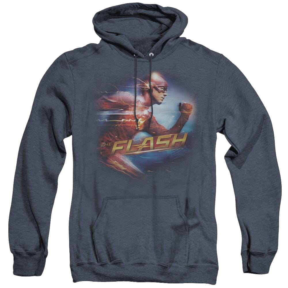 Flash, The (Tv Series) Fastest Man - Heather Pullover Hoodie Heather Pullover Hoodie The Flash