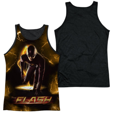 The Flash Bolt men's black back tank