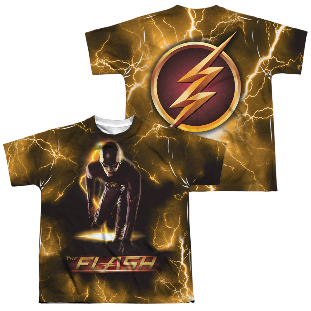 Flash, The (TV Series) Bolt (Front/Back Print) - Youth All-Over Print T-Shirt Youth All-Over Print T-Shirt (Ages 8-12) The Flash