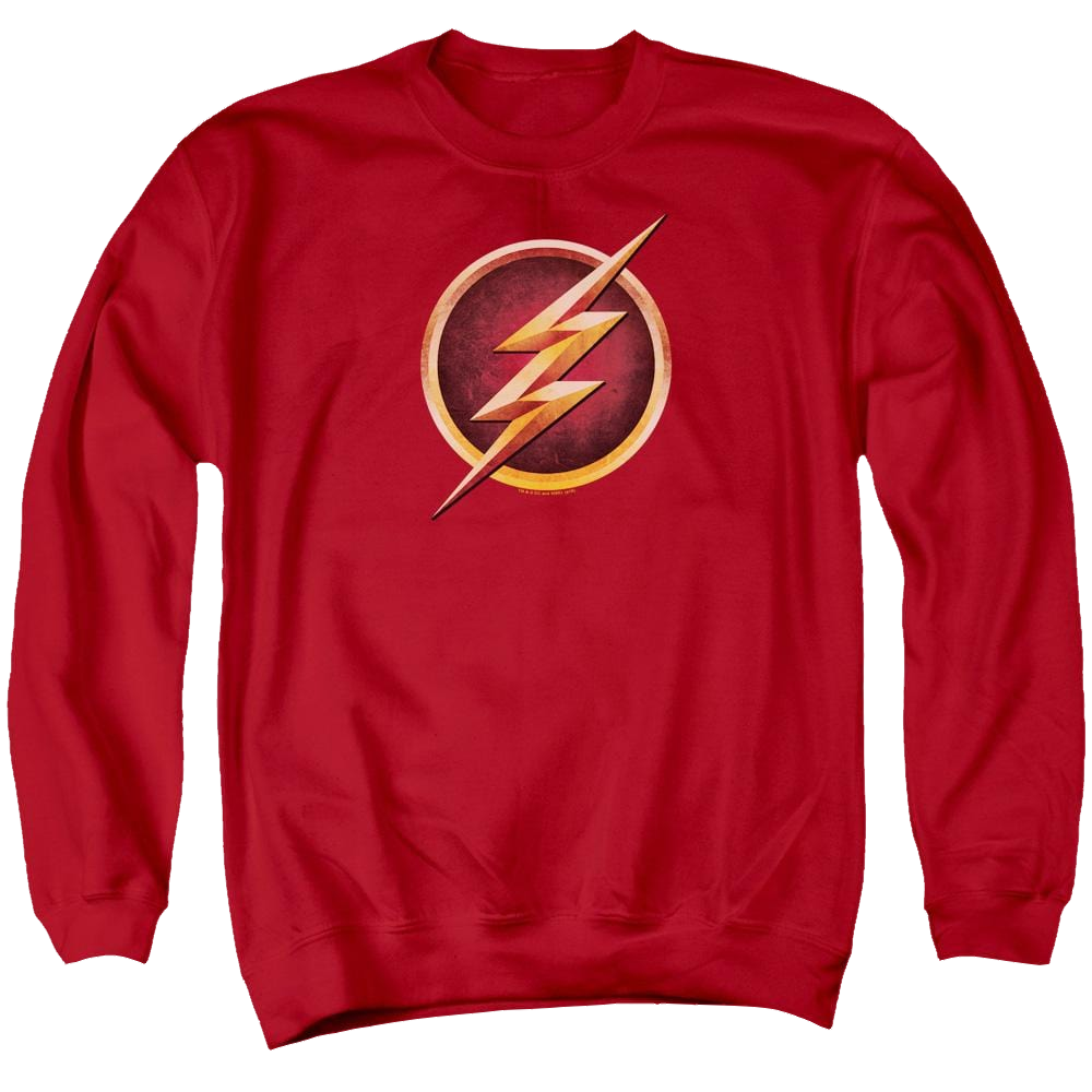 The Flash Chest Logo Men's Crewneck Sweatshirt Men's Crewneck Sweatshirt The Flash