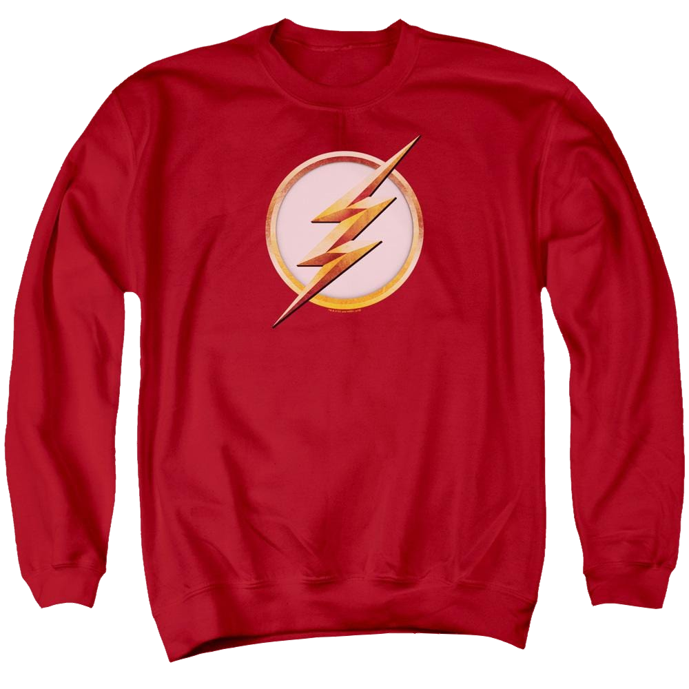 The Flash Season 4 Logo Men's Crewneck Sweatshirt Men's Crewneck Sweatshirt The Flash
