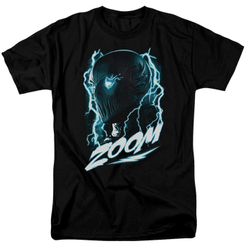 Black men's regular fit t-shirt with The Flash Zoom graphic