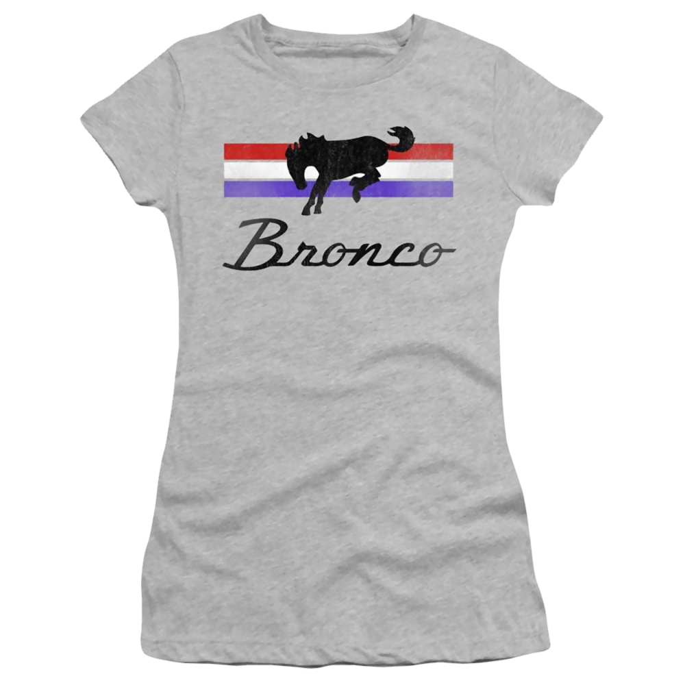 Ford Bronco Stripes - Juniors T-Shirt Juniors T-Shirt Ford