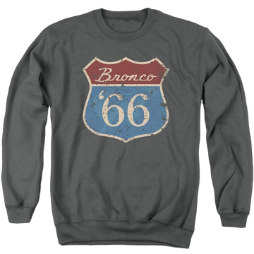 Ford Route 66 Bronco - Men's Crewneck Sweatshirt Men's Crewneck Sweatshirt Ford