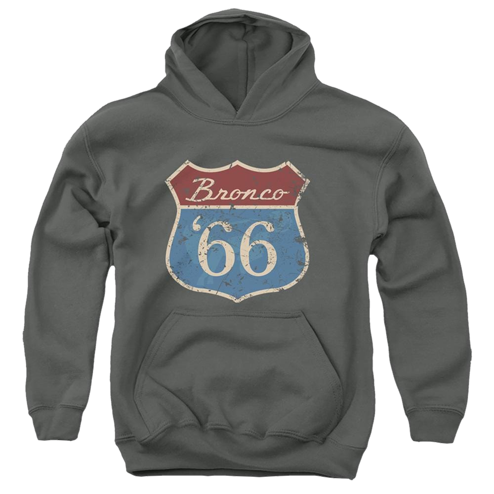 Ford Route 66 Bronco - Youth Hoodie Youth Hoodie (Ages 8-12) Ford
