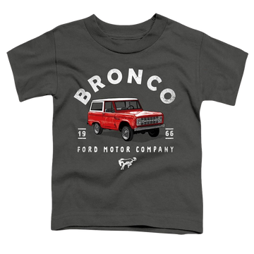 Charcoal toddler t-shirt with Ford Bronco Illustrated graphic