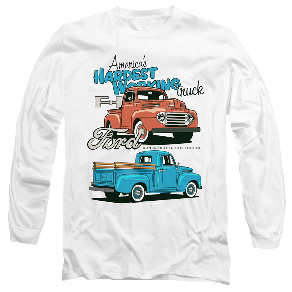 Ford Hardest Working - Men's Long Sleeve T-Shirt Men's Long Sleeve T-Shirt Ford
