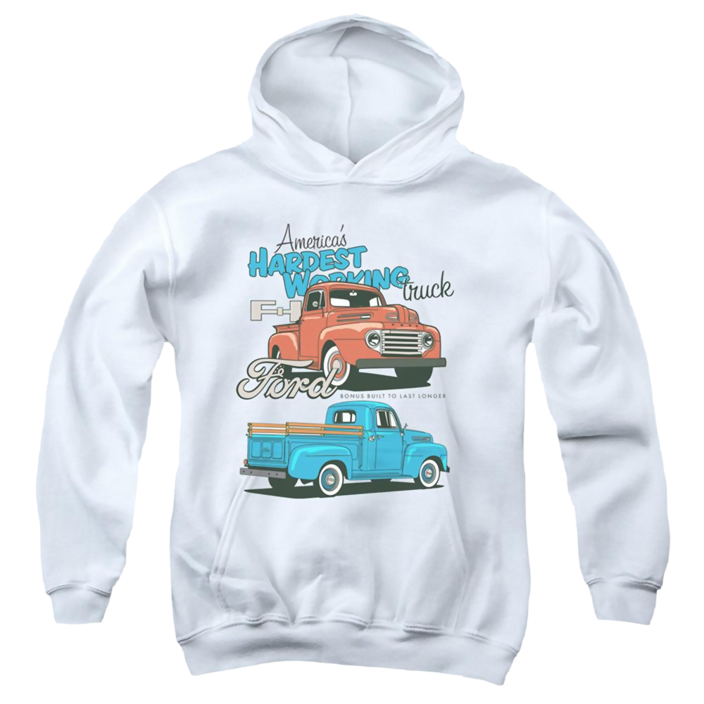 Ford Hardest Working - Youth Hoodie Youth Hoodie (Ages 8-12) Ford