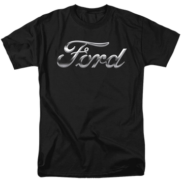 Ford Chrome Ford Logo - Men's Regular Fit T-Shirt Men's Regular Fit T-Shirt Ford