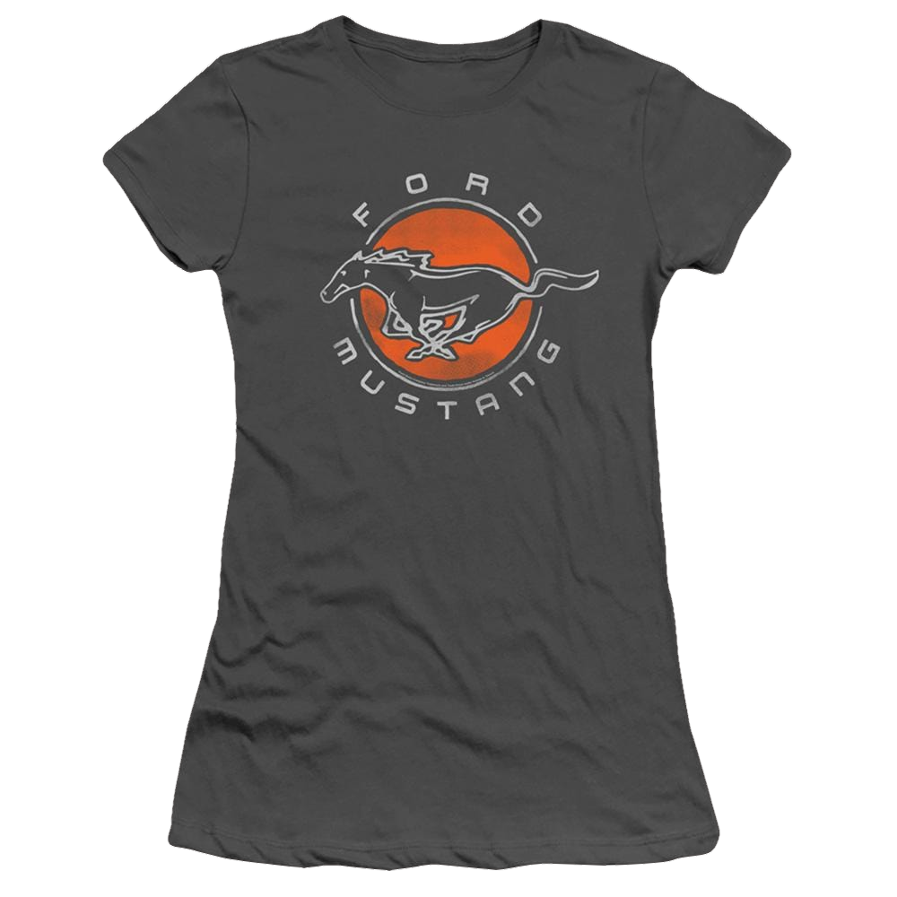Ford Mustang Circle - Juniors T-Shirt Juniors T-Shirt Ford