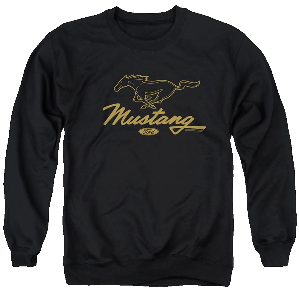 Ford Pony Script - Men's Crewneck Sweatshirt Men's Crewneck Sweatshirt Ford