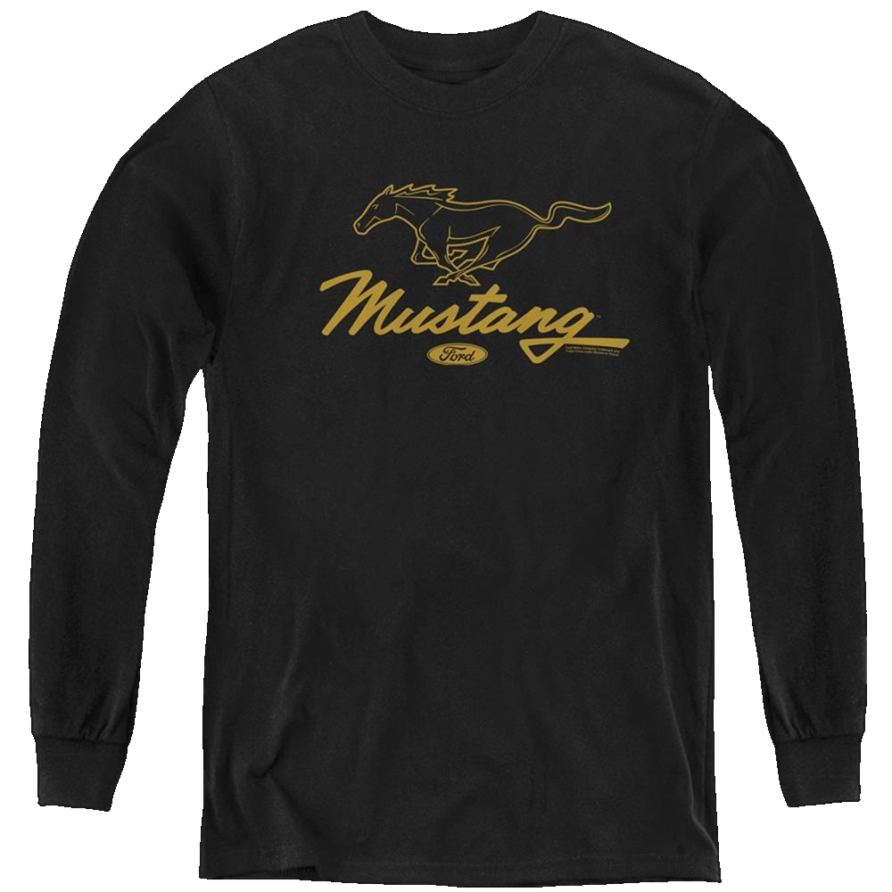 Ford Pony Script - Youth Long Sleeve T-Shirt Youth Long Sleeve T-Shirt Ford