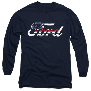 Ford Flag Logo - Men's Long Sleeve T-Shirt Men's Long Sleeve T-Shirt Ford