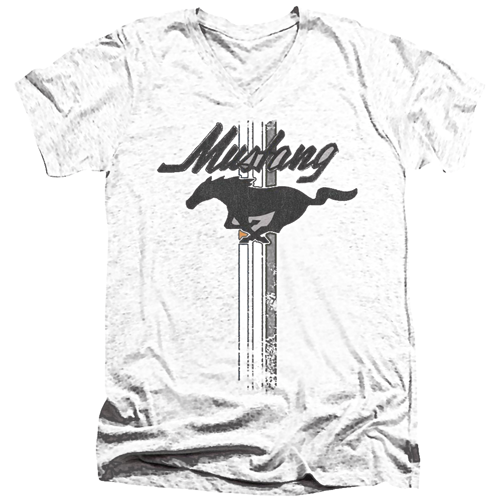 Ford Mustang Stripes - Men's V-Neck T-Shirt Men's V-Neck T-Shirt Ford
