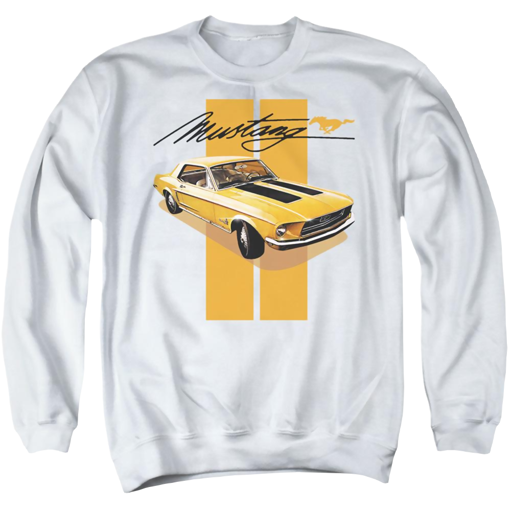 Ford Stang Stripes - Men's Crewneck Sweatshirt Men's Crewneck Sweatshirt Ford