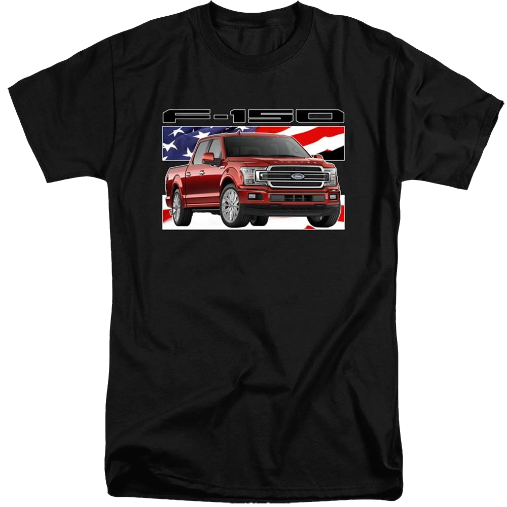 Ford F 150 Flag - Men's Tall Fit T-Shirt Men's Tall Fit T-Shirt Ford